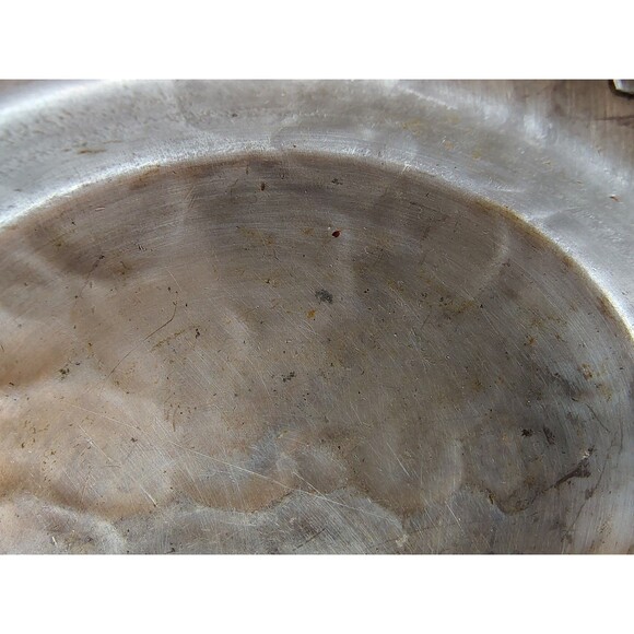 Vtg Hand Forged Everlast Metal Decorative Tray Charger Centerpiece Floral Fruit - Picture 6 of 7